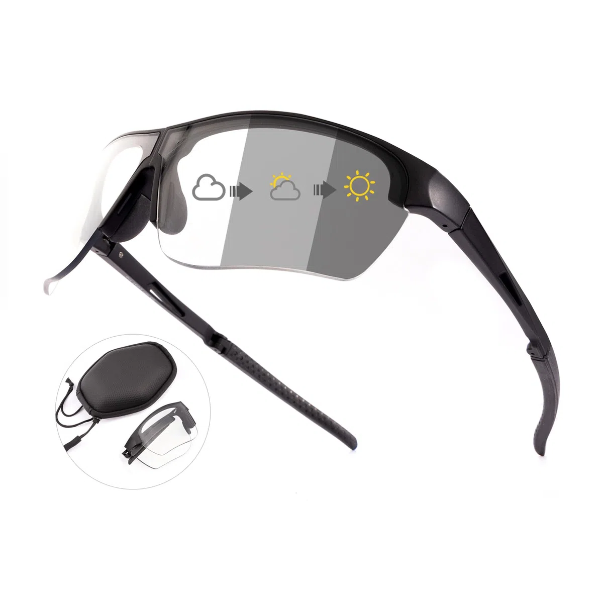 Occhiali da ciclismo donna uomo occhiali pieghevoli occhiali da ciclismo con protezione UV400 TR90 telaio per sport ciclismo