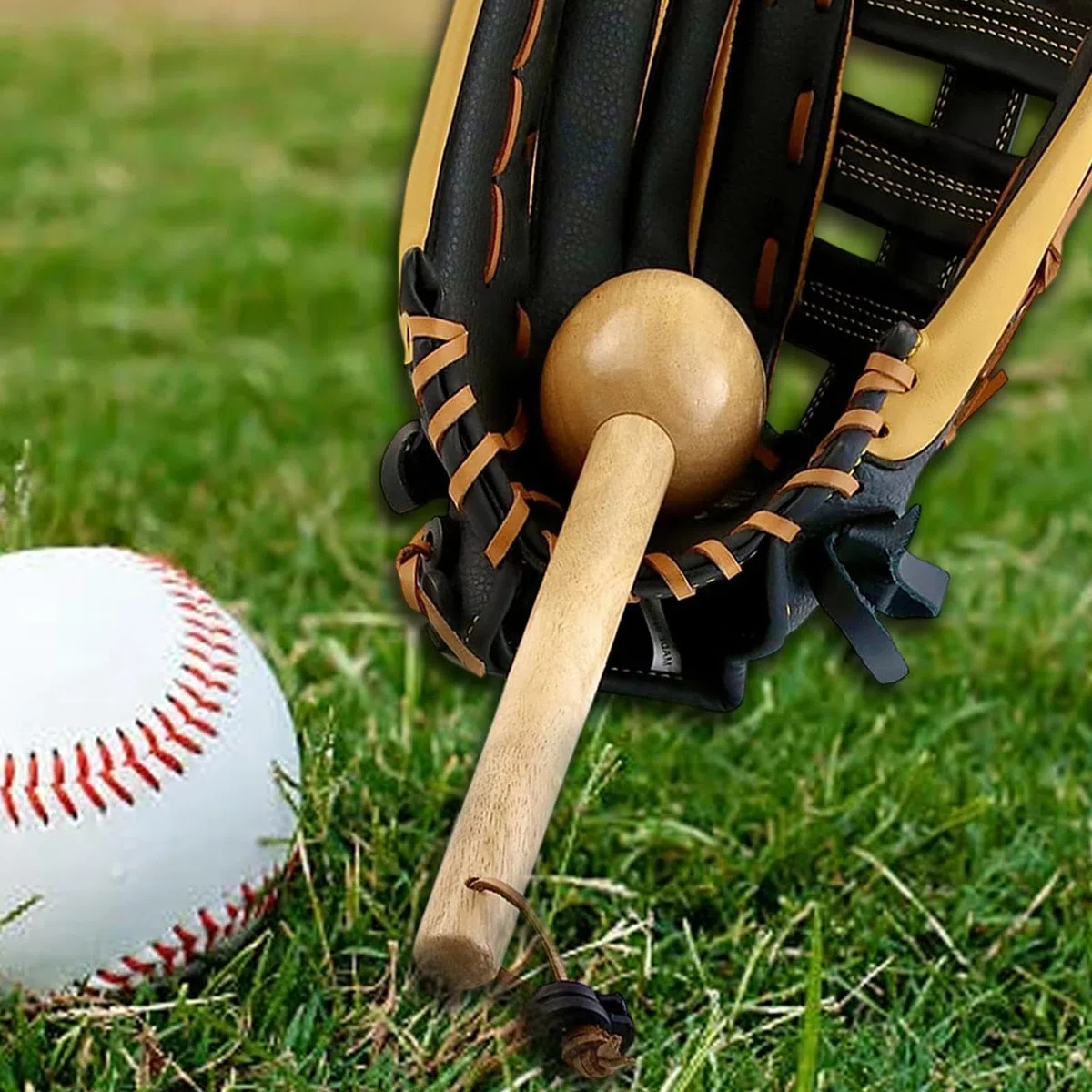 Martello Guanti Da Baseball - Martello Da Baseball In Legno Di Heva, Martello Modellatore Di Guanti | Fascia Avvolgente Per Guanti Da Baseball, Martello Di Imballaggio Guanti In Legno, Palla Da