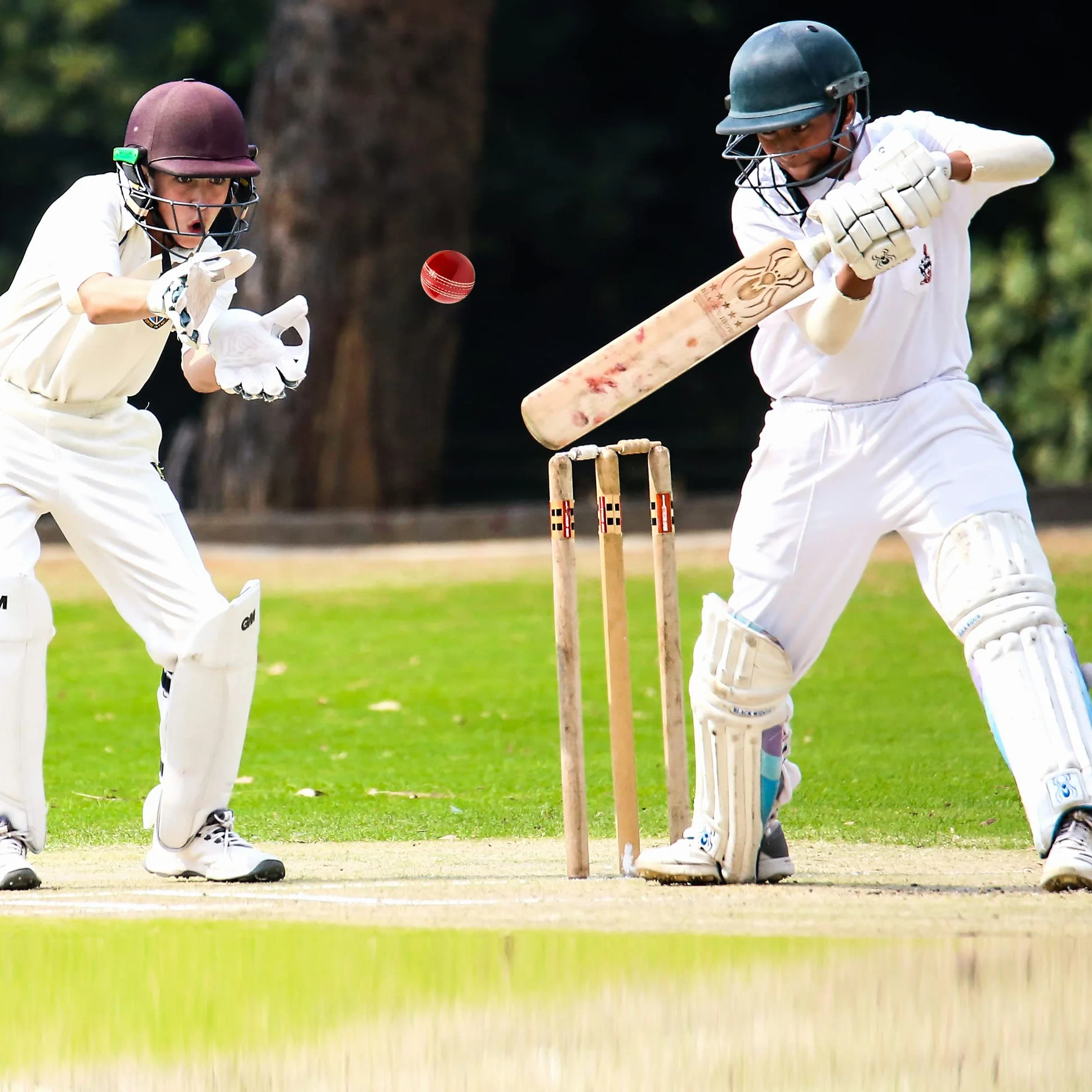 Palline da cricket in gomma morbida per allenamento con cuciture durevoli (rosso)