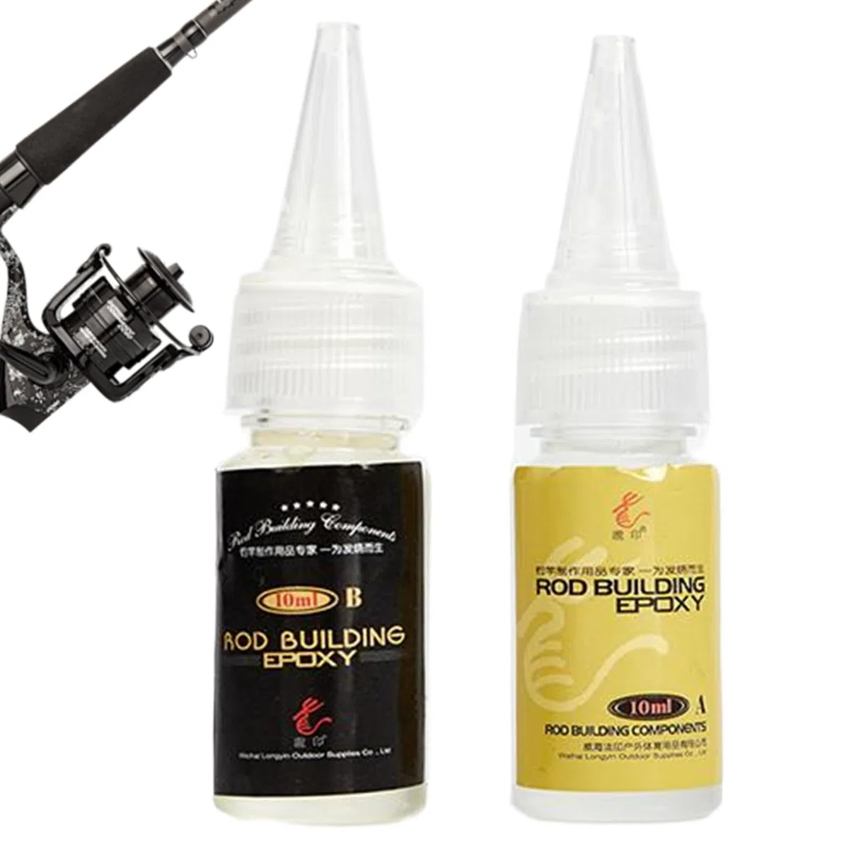 Riparazione delle canne da pesca, Colla epossidica transparente da 10 ml per canna da pesca