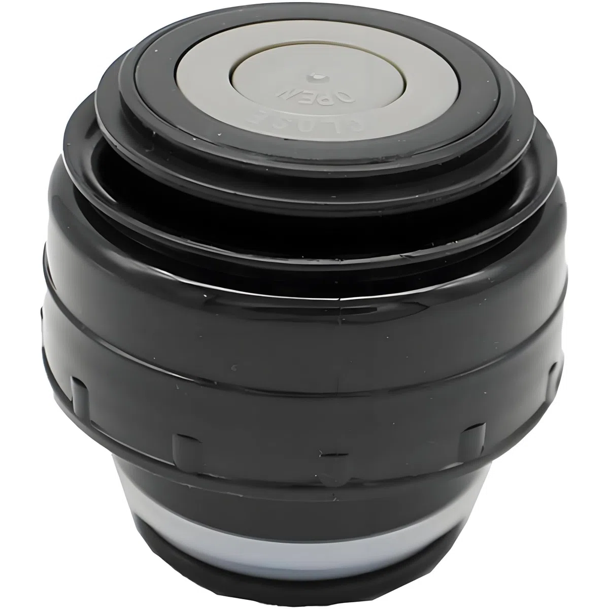 1 tappo per borraccia in acciaio inox da 5,2 cm, coperchio isolante universale per thermos e bottiglie sportive, nero (isolamento sottovuoto, lavabile in lavastoviglie)