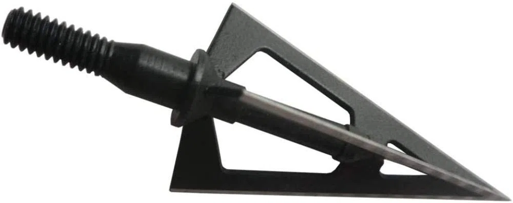 3pcs / 6pcs / 12pcs Fixed 3-Blade Broadhead 100 Grain Black Steel Tiro con L'Arco Broadhead per Arco Composto Frecce e dardi per Balestra per Caccia con Arco e Bersaglio