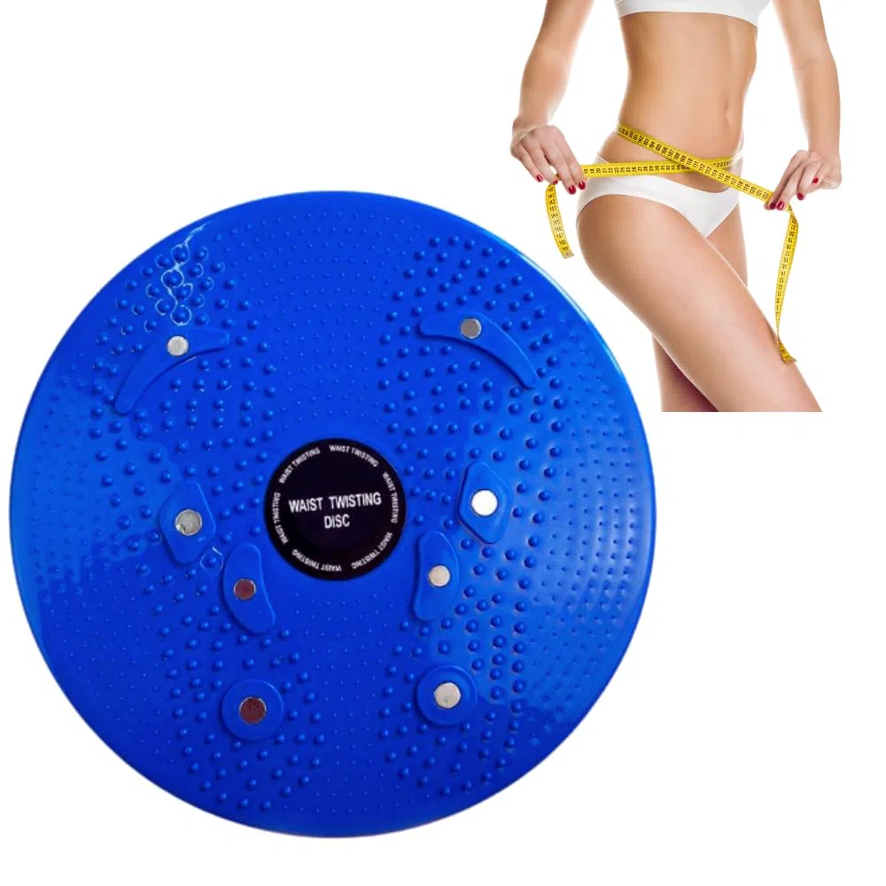 Pedana Riabilitazione functional board Torsione Busto Riabilita Modella Scolpisce Rassoda Fianchi Addome color (blu)