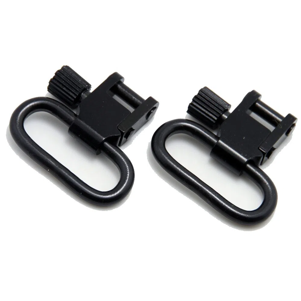 GUGULUZA Kit di Montaggio per Bretella Fucile, 2 Pezzi 2,5cm sgancio rapido Anelli + 2 Viti