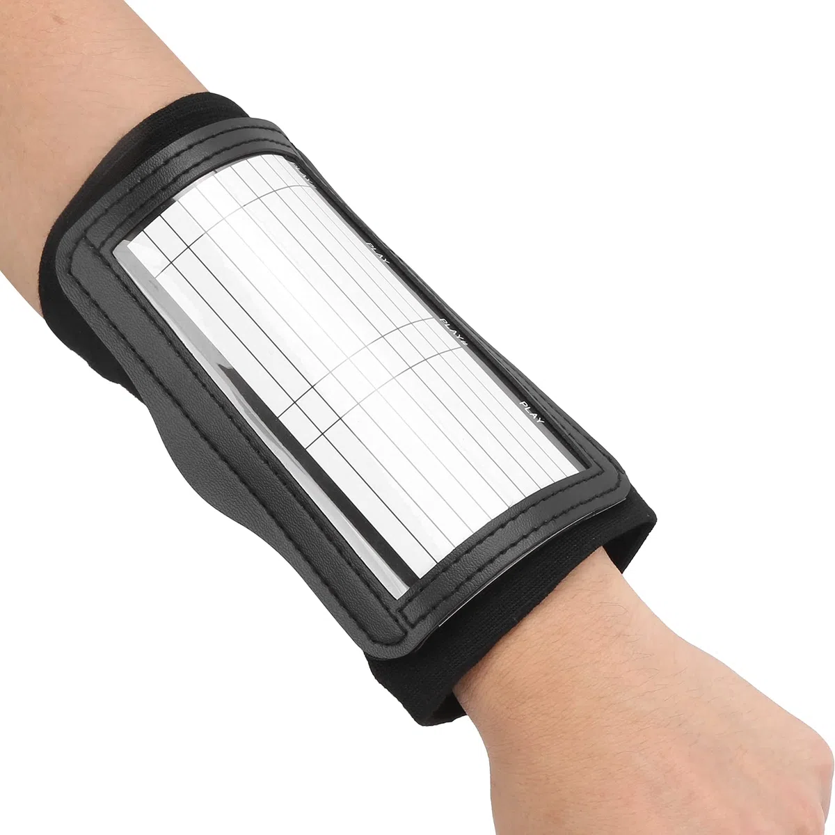 Socobeta Playbook Wristband Calcio Braccialetti Soprts Playbook Wristband Polso Braccialetti da Gioco da Calcio Fold Cover Trasparente Tabellone Didattico per Allenatore da Polso