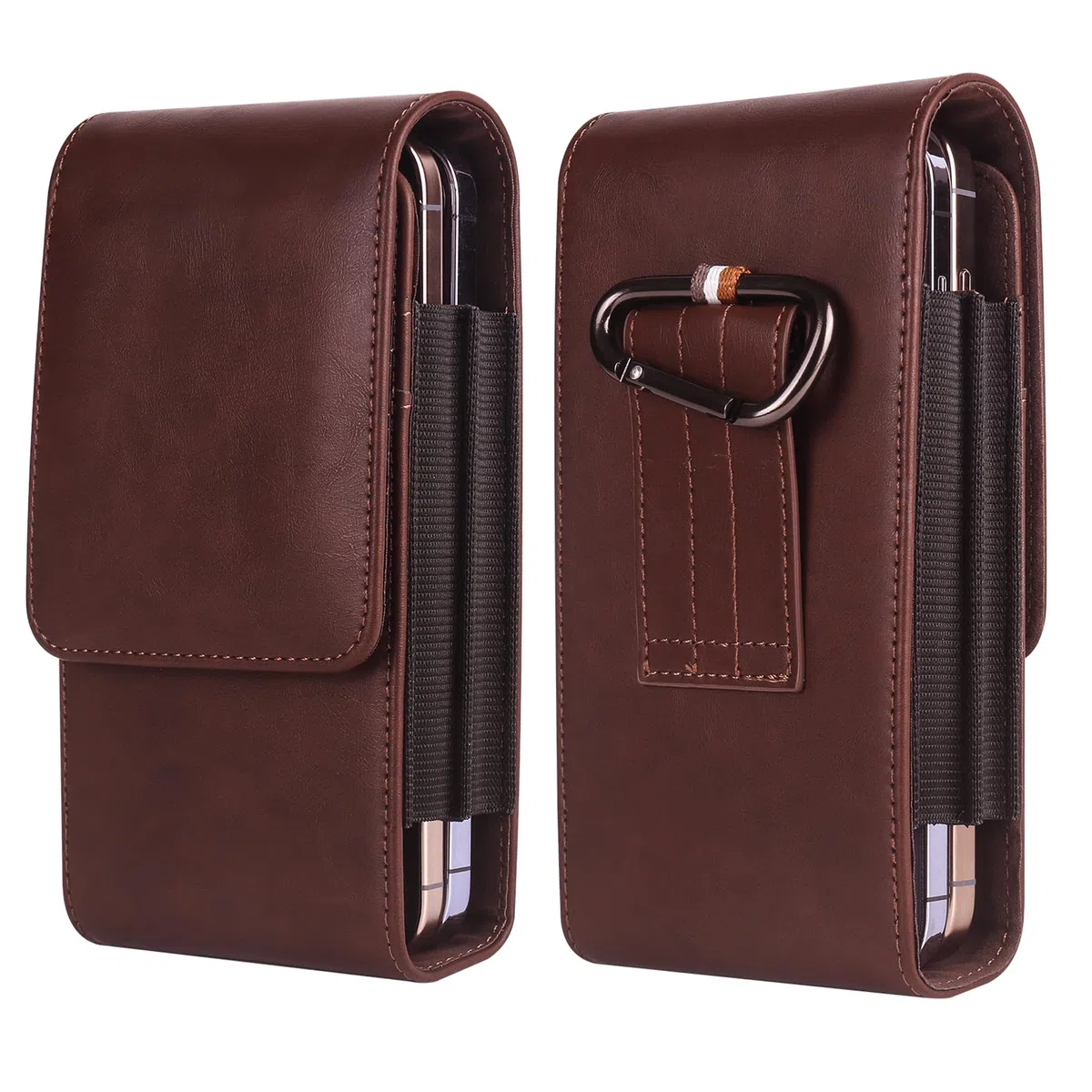 Marsupio da Cintura in Pelle per Cellulare Uomo, Custodia con Clip per Telefono, Verticale Portacellulare Borsa in Pelle Borsetta Sacchetto per Smartphone Fondina Running Sportivo Viaggio Portafoglio