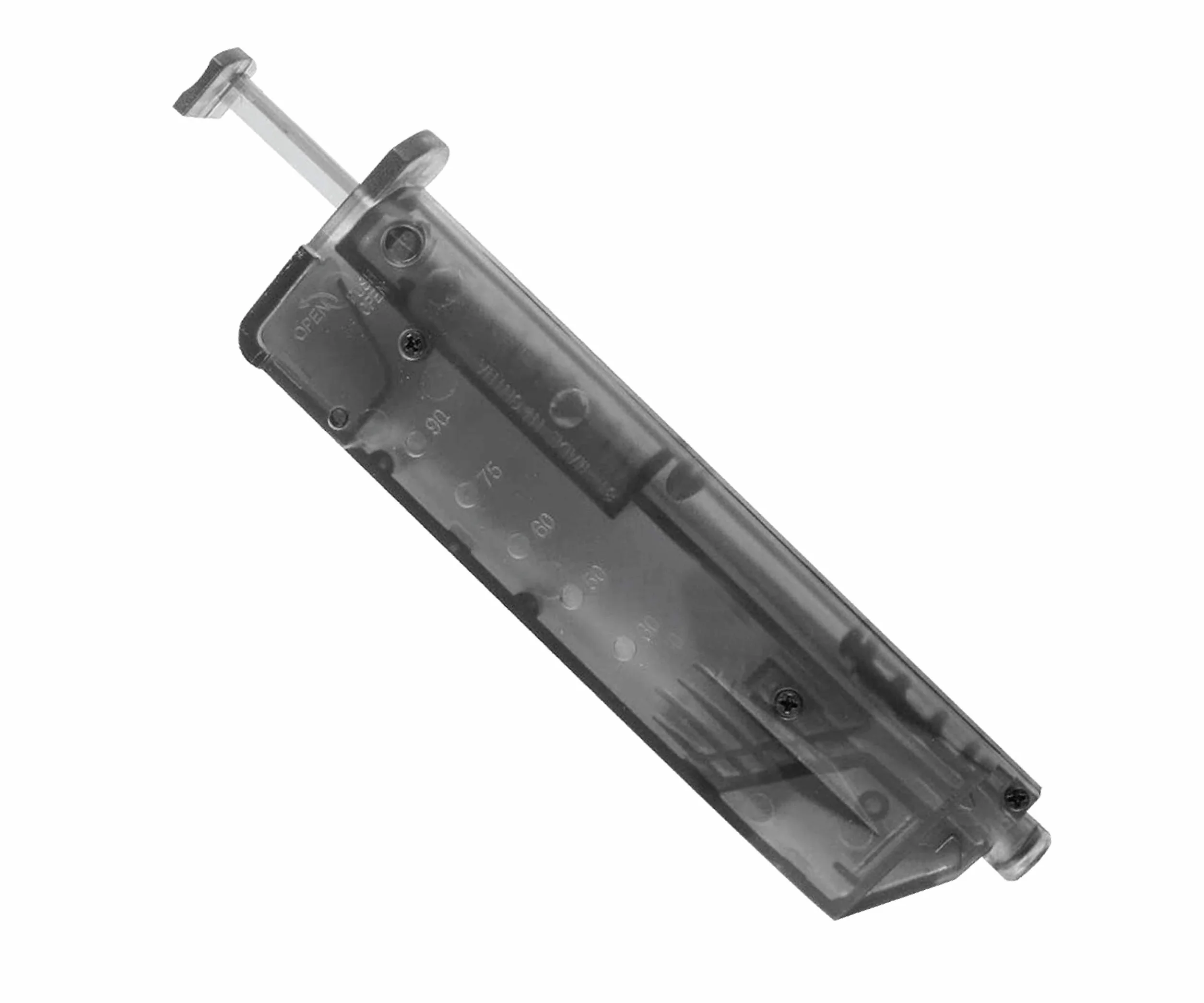 Neez BB Loader - Caricatore per Pistola Softair, Speedloader per Pellet, Accessori in Plastica - Fast Reloader da 6mm (90 Colpi, Nero)