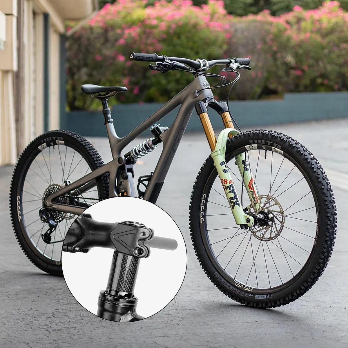 Set di 15 distanziatori per bicicletta, 7 misure, in fibra di carbonio, per bici da strada, distanziatori per bicicletta, 1 mm/2 mm/3 mm/5 mm/10 mm/15 mm/20 mm