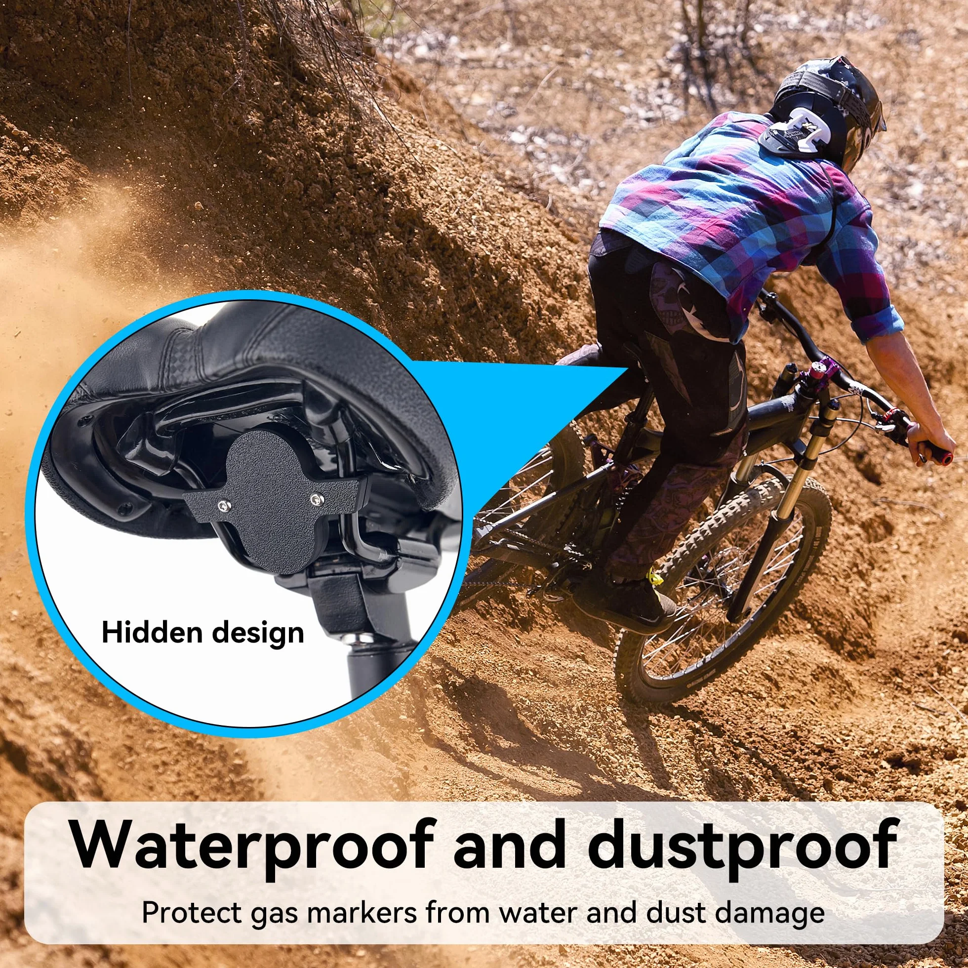 Supporto per bicicletta per Samsung SmartTag 2, nascosto sulla sella, protezione antifurto, compatibile con mountain bike