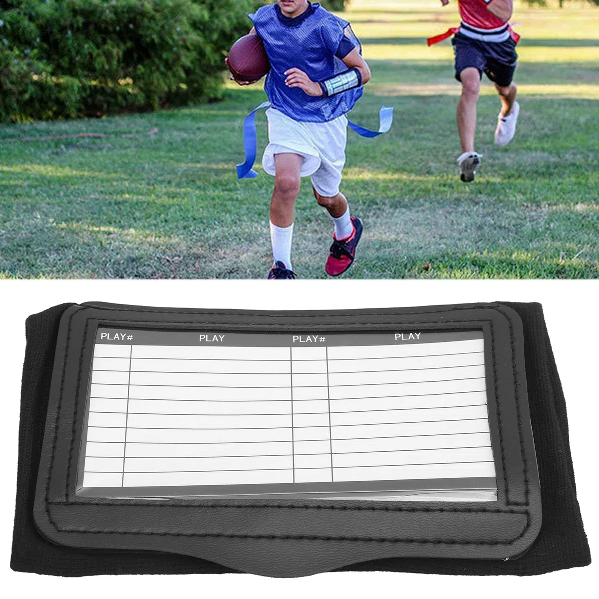 Socobeta Playbook Wristband Calcio Braccialetti Soprts Playbook Wristband Polso Braccialetti da Gioco da Calcio Fold Cover Trasparente Tabellone Didattico per Allenatore da Polso