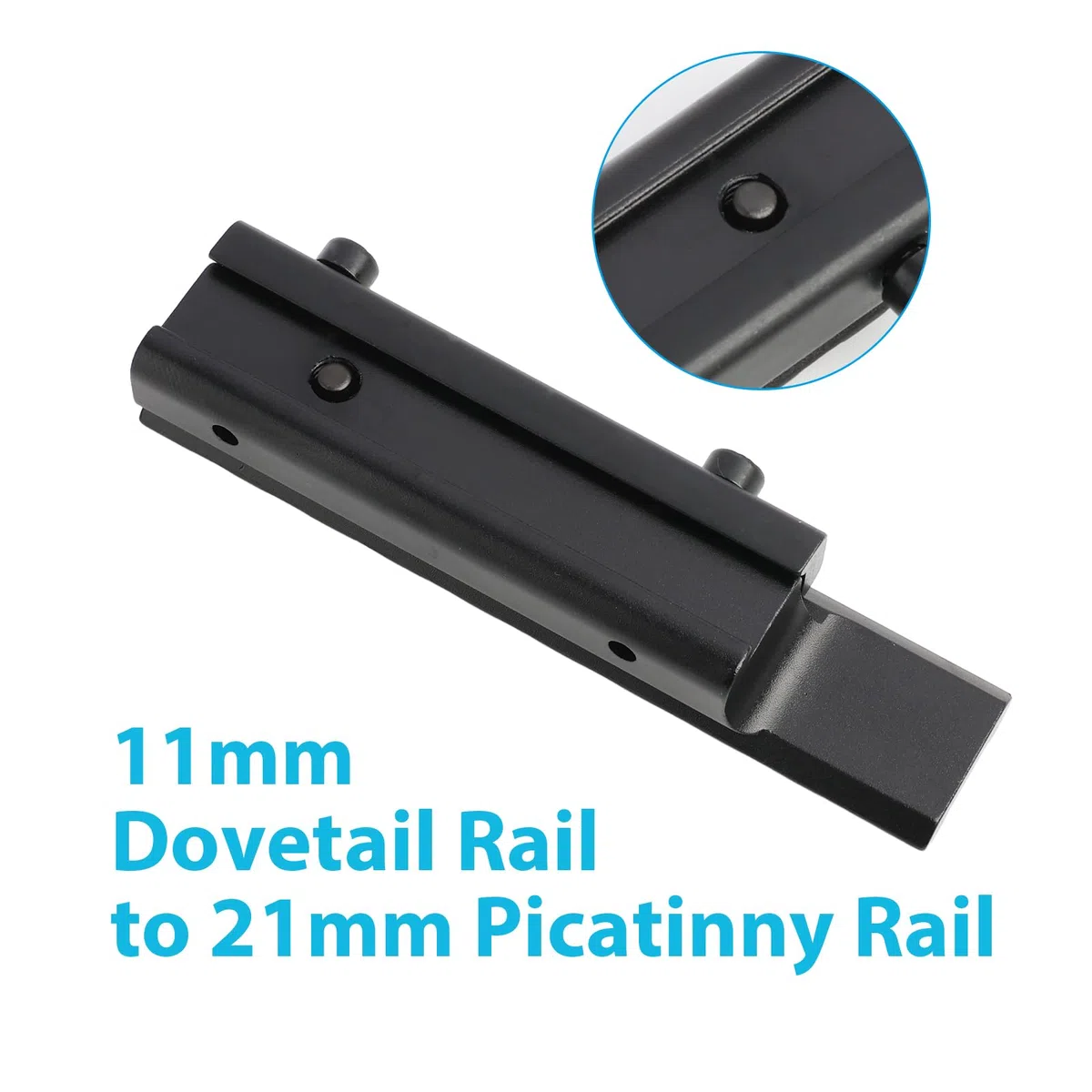 Convertitore di montaggio AR a coda di Milano da 11 mm a 20 mm, adattatore di montaggio, alluminio