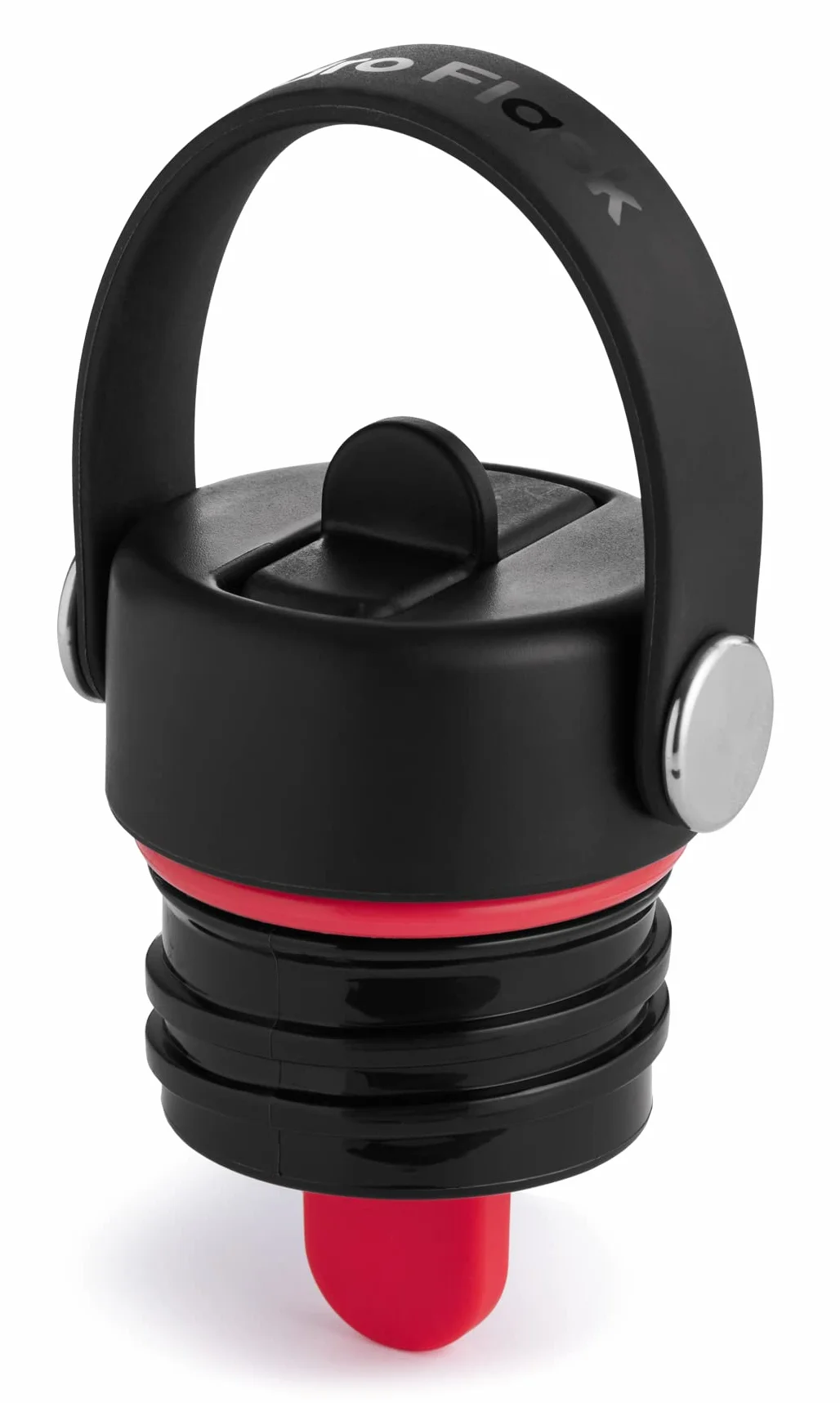 Hydro Flask Coperchio Flex Straw Cap Wide Mouth Ermetico Nido d'Ape Strap Trasporto Lavabile Lavastoviglie Black